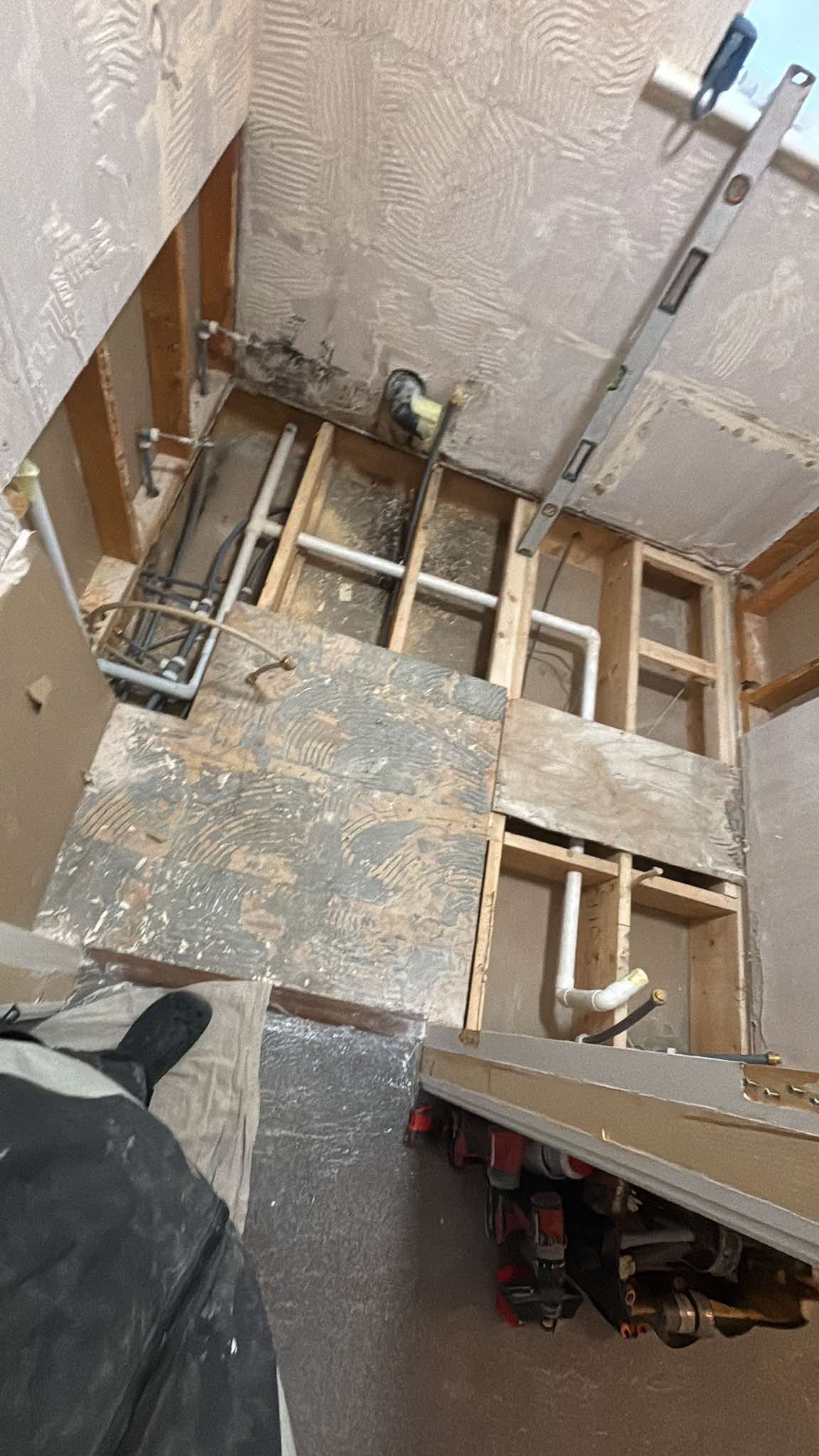 Walk-in shower installation during bathroom renovation, The Pipe Guy Kildare